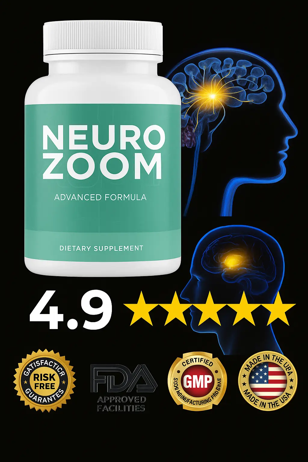 Neurozoom Supplement Bottles
